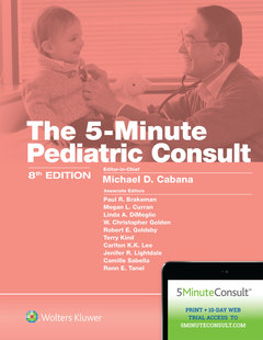 Couverture de l’ouvrage 5-Minute Pediatric Consult