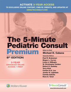 Couverture de l’ouvrage 5-Minute Pediatric Consult Premium