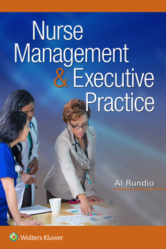 Couverture de l’ouvrage Nurse Management & Executive Practice