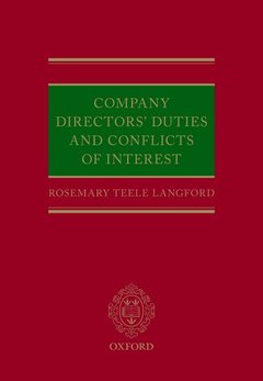 Couverture de l’ouvrage Company Directors' Duties and Conflicts of Interest