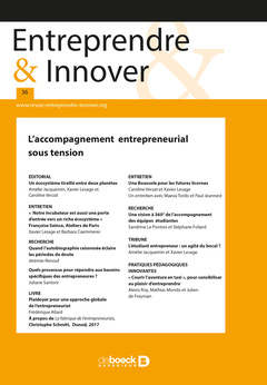 Couverture de l’ouvrage Entreprendre & Innover 2018/1 -36 - L'accompagnement entrepreneurial sous tension