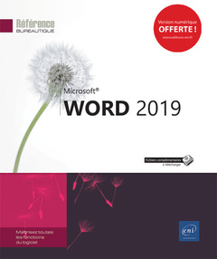 Couverture de l’ouvrage Word - versions 2019 et Office 365