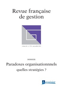 Couverture de l’ouvrage Paradoxes organisationnels : quelles stratégies ?