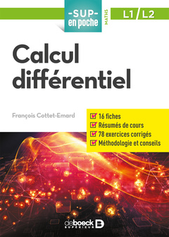 Couverture de l’ouvrage Calcul différentiel