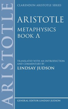 Couverture de l’ouvrage Aristotle, Metaphysics Lambda