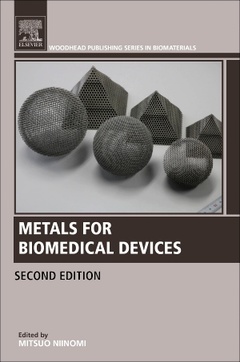 Couverture de l’ouvrage Metals for Biomedical Devices
