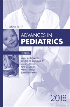 Couverture de l’ouvrage Advances in Pediatrics, 2018