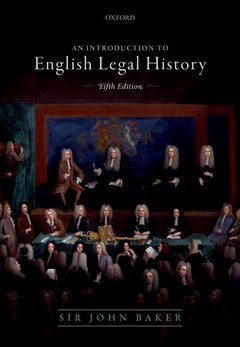 Couverture de l’ouvrage Introduction to English Legal History