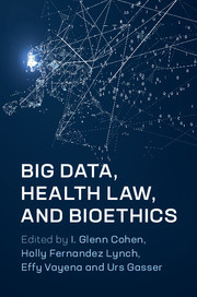 Couverture de l’ouvrage Big Data, Health Law, and Bioethics