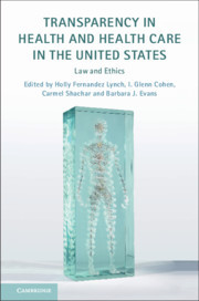 Couverture de l’ouvrage Transparency in Health and Health Care in the United States