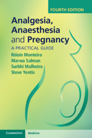 Couverture de l’ouvrage Analgesia, Anaesthesia and Pregnancy