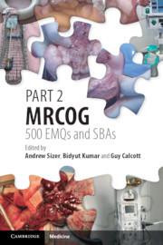 Couverture de l’ouvrage Part 2 MRCOG: 500 EMQs and SBAs