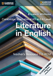 Couverture de l’ouvrage Cambridge International AS and A Level Literature in English Teacher's Resource CD-ROM