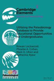 Cover of the book Utilizing the Paleobiology Database to Provide Educational Opportunities for Undergraduates