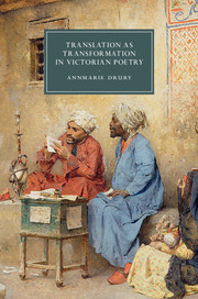 Couverture de l’ouvrage Translation as Transformation in Victorian Poetry