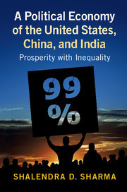 Cover of the book A Political Economy of the United States, China, and India