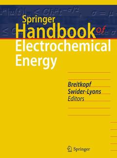 Couverture de l’ouvrage Springer Handbook of Electrochemical Energy