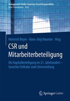Couverture de l’ouvrage CSR und Mitarbeiterbeteiligung
