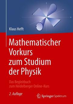 Couverture de l’ouvrage Mathematischer Vorkurs zum Studium der Physik