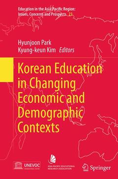 Couverture de l’ouvrage Korean Education in Changing Economic and Demographic Contexts