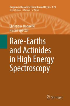 Couverture de l’ouvrage Rare-Earths and Actinides in High Energy Spectroscopy