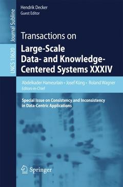 Couverture de l’ouvrage Transactions on Large-Scale Data- and Knowledge-Centered Systems XXXIV