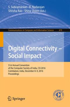 Couverture de l’ouvrage Digital Connectivity – Social Impact