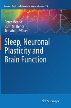 Couverture de l’ouvrage Sleep, Neuronal Plasticity and Brain Function