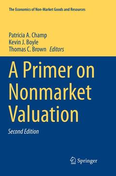 Cover of the book A Primer on Nonmarket Valuation