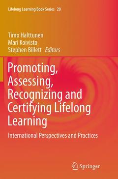 Couverture de l’ouvrage Promoting, Assessing, Recognizing and Certifying Lifelong Learning
