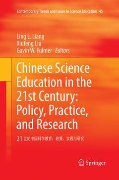 Couverture de l’ouvrage Chinese Science Education in the 21st Century: Policy, Practice, and Research