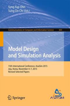 Cover of the book Model Design and Simulation Analysis