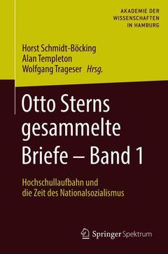 Couverture de l’ouvrage Otto Sterns gesammelte Briefe - Band 1