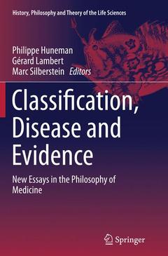Couverture de l’ouvrage Classification, Disease and Evidence
