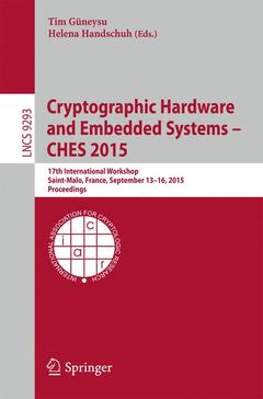 Cover of the book Cryptographic Hardware and Embedded Systems -- CHES 2015