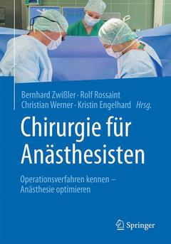 Couverture de l’ouvrage Chirurgie für Anästhesisten