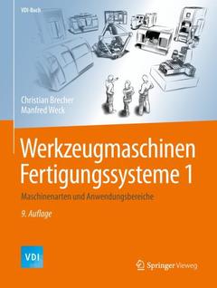 Couverture de l’ouvrage Werkzeugmaschinen Fertigungssysteme 1