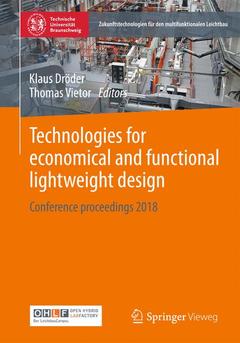 Couverture de l’ouvrage Technologies for economical and functional lightweight design