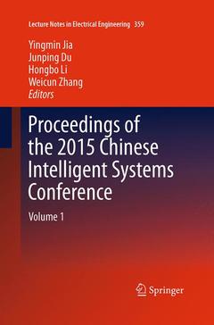Couverture de l’ouvrage Proceedings of the 2015 Chinese Intelligent Systems Conference