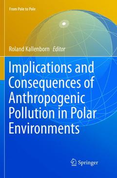 Couverture de l’ouvrage Implications and Consequences of Anthropogenic Pollution in Polar Environments