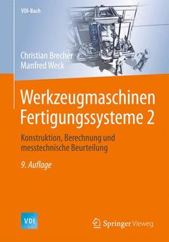 Couverture de l’ouvrage Werkzeugmaschinen Fertigungssysteme 2