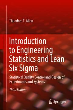 Couverture de l’ouvrage Introduction to Engineering Statistics and Lean Six Sigma
