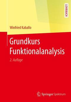 Couverture de l’ouvrage Grundkurs Funktionalanalysis