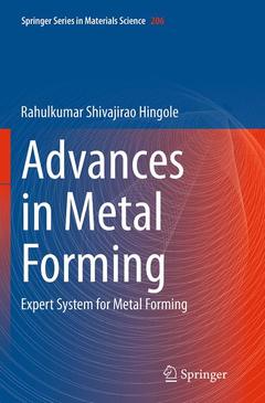 Couverture de l’ouvrage Advances in Metal Forming