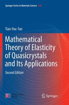 Cover of the book Mathematical Theory of Elasticity of Quasicrystals and Its Applications