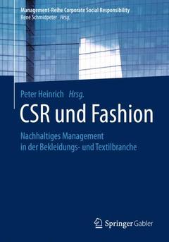 Couverture de l’ouvrage CSR und Fashion