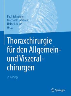 Cover of the book Thoraxchirurgie für den Allgemein- und Viszeralchirurgen