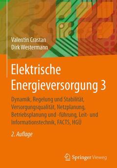 Couverture de l’ouvrage Elektrische Energieversorgung 3