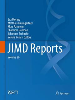 Couverture de l’ouvrage JIMD Reports, Volume 26