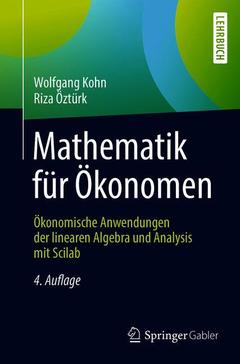 Couverture de l’ouvrage Mathematik für Ökonomen